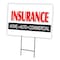 Signmission Insurance H&A Commerci Yard & Stake outdoor plastic coroplast window, C-2436-Insurance H&A Commerci C-2436-DS-Insurance H&A Commerci - alternate 1